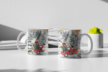 Load image into Gallery viewer, 11oz/15oz &quot;Farm Fresh Christmas Trees&quot; Ceramic Christmas Coffee Mug: Holiday Coffee Mug
