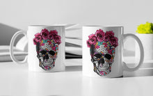Load image into Gallery viewer, Gothic Skull Ceramic Coffee Mug
