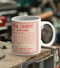 Load image into Gallery viewer, Chloroform Liniment Poison! Vintage Label Ceramic Coffee: 11oz/15oz Poison Coffee or Tea Cup

