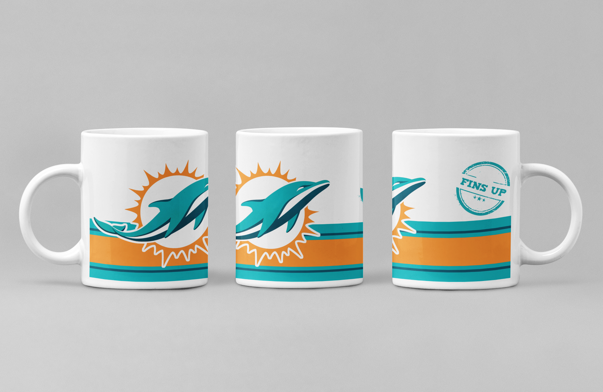 NFL Miami Dolphins Personalized Coffee Mug 11oz White