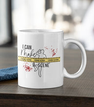 Load image into Gallery viewer, 11oz/15oz &quot;I Can Make a Scene&quot; Coffee Mug: True Crime Coffee Cup
