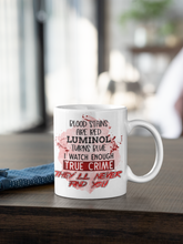 Load image into Gallery viewer, 11oz/15oz &quot;Blood Stains Are Red...&quot; Coffee Mug: True Crime Coffee Cup
