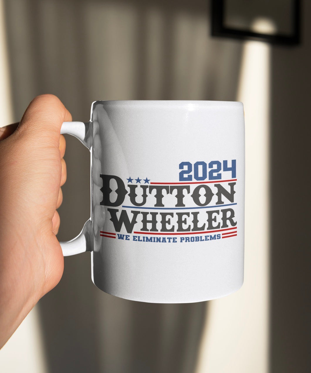 11oz/15oz Dutton Wheeler for President Coffee Mug: Yellowstone Coffee Cup