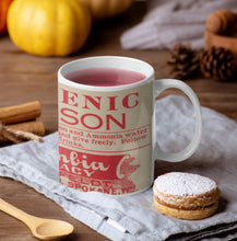 Load image into Gallery viewer, Arsenic Poison! Red Vintage Label Ceramic Coffee: 11oz/15oz Poison Coffee or Tea Cup
